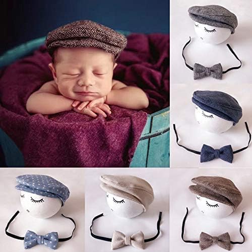 Matissa Flat Cap Bow Tie Set for Babies