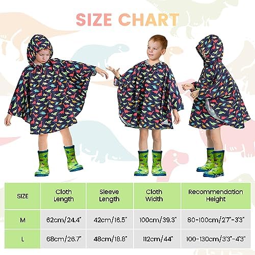 LAMA Kids waterproof rain ponchoReusablelightweight