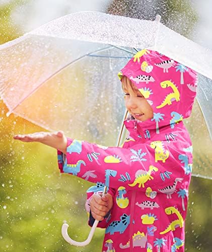 SWISSWELL Toddler Boys Girls Rain Jacket Waterproof