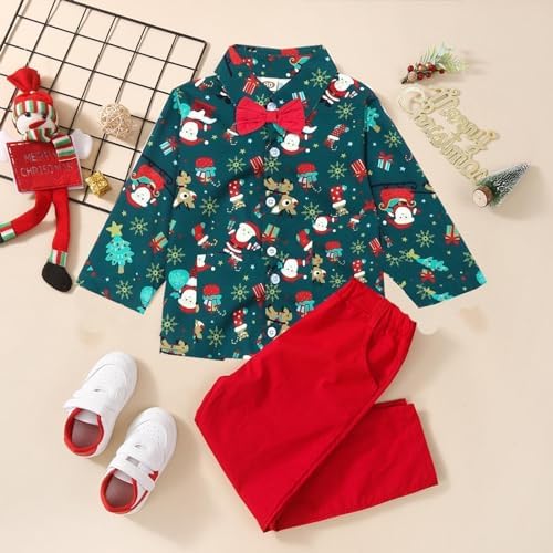 Santas Christmas Pj Set for Newborn Boys