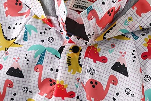 EnJoCho Girls Fall-Proof Water-Resistant Hooded Rain Jacket Cartoon Print