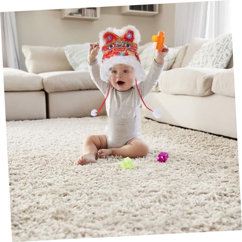 Handmade Toddler Boys 3-Piece Tiger Hat Set for Kids
