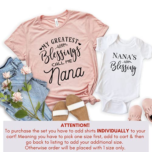Handmade Grandparent Matching Shirts