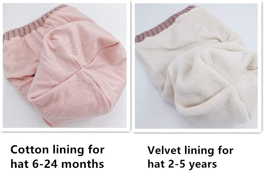 GZMM Baby Winter Hat Scarf Set - Cozy Coats for Toddler Girls
