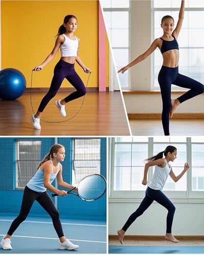 Girls Athletic Leggings Supportive functional for high energy days