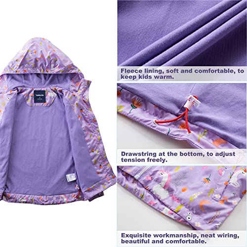 8-9 Year Girls Fewlby Waterproof Rain Jacket Breathable Lightweight kids jackets