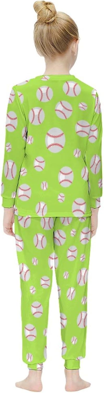 Girls Thermal Underwear Set Long Johns Lined Base Layer