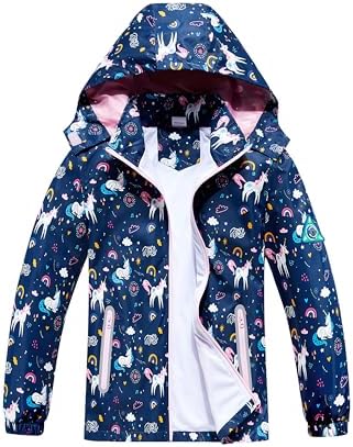 Kids Boys Dinosaur waterproof rain jacket