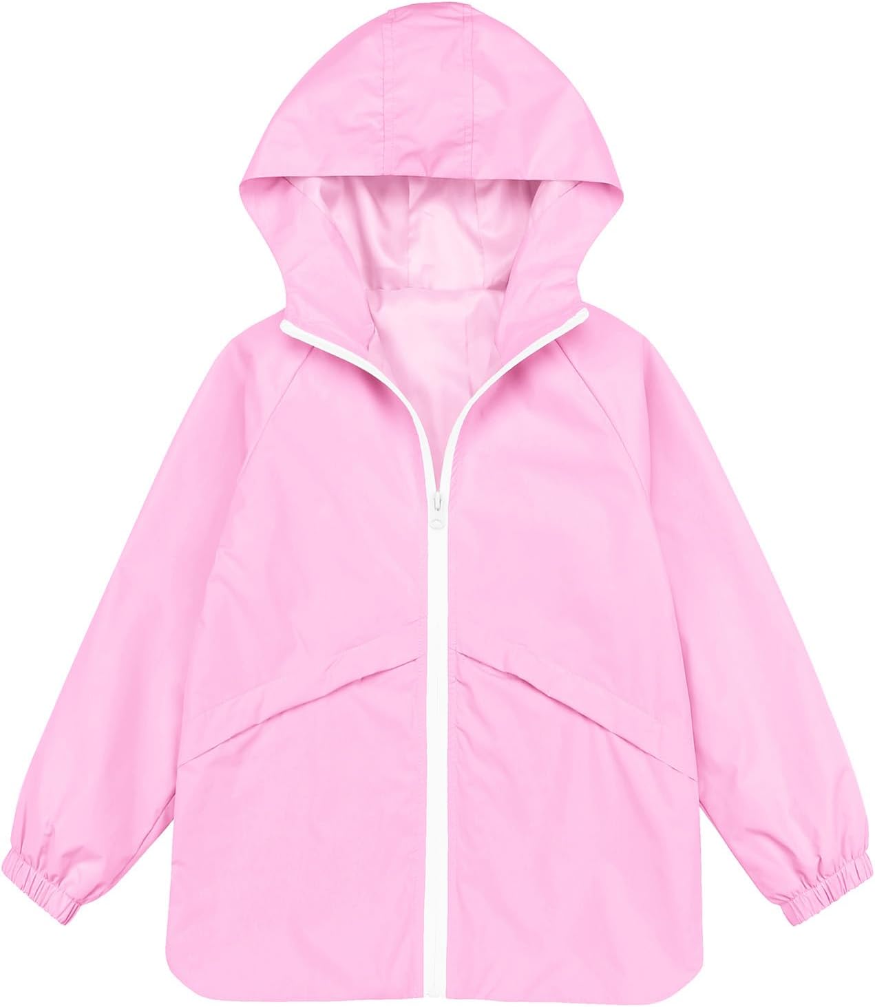MODAFANS Waterproof Lined Hooded Rain Jacket