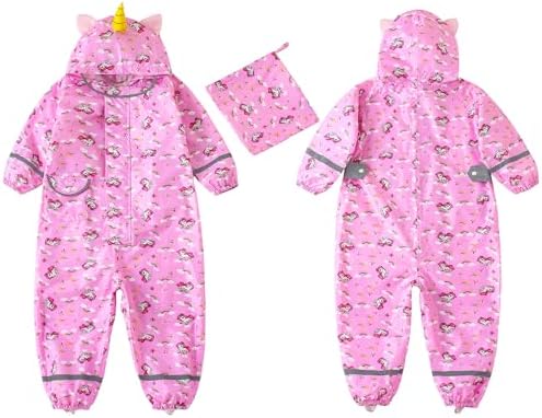Hovkib Toddler Rain Suit Girls