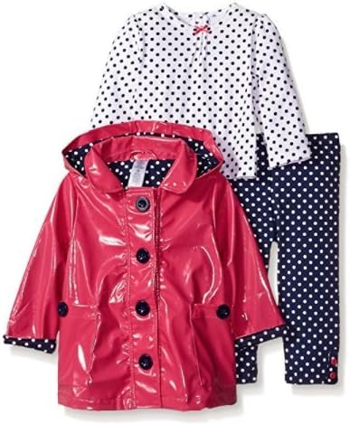 Little Me Little Girls Raincoat Set 4T