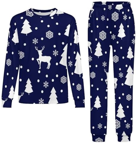 MEIKKO Candy Cane Thermal Underwear Set for Kids
