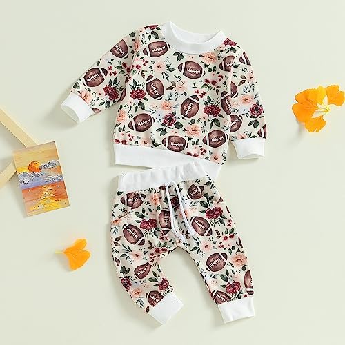 Lamuusaa Newborn Baby Football Outfit for Boys and Girls 10