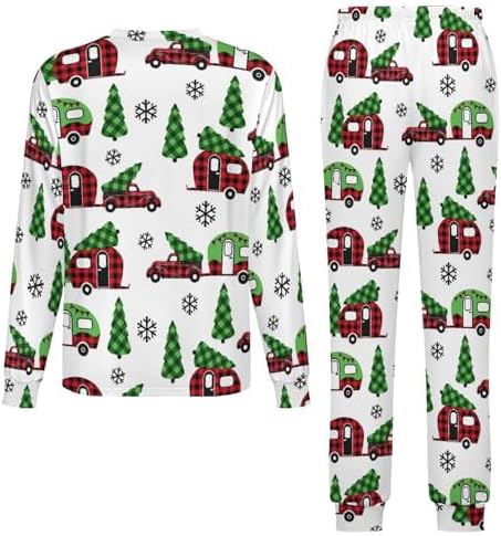 MEIKKOKids Winter Pajama Set Red Snowflakes