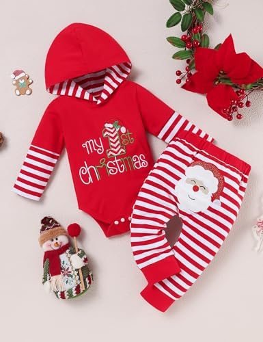My First Christmas Baby Boy Outfits Soft Cozy Newborn Sets