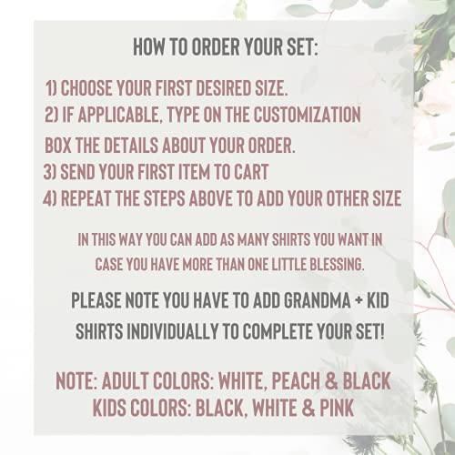 Handmade Grandparent Matching Shirts