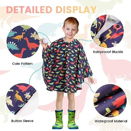 LAMA Kids waterproof rain ponchoReusablelightweight