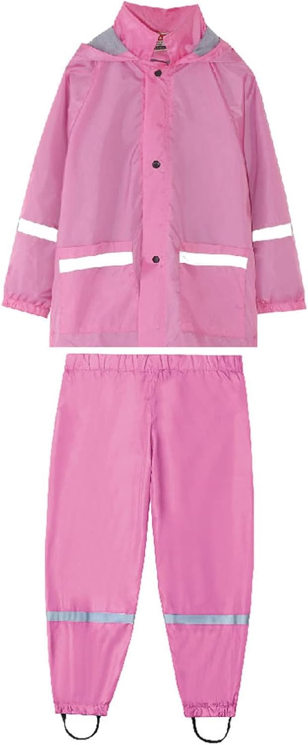 enjoch hot pink kids rain jacket