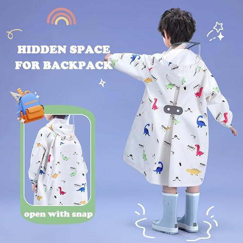 Fewlby Toddler raincoats waterproof rain jacket for kids