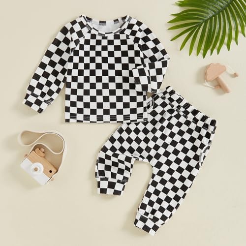 Toddler Autumn Outfit Set Boys Long Sleeve T 2