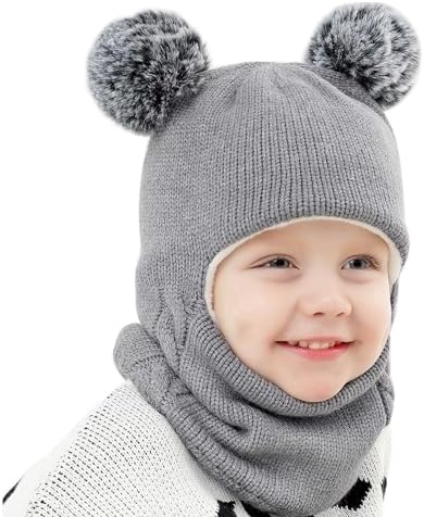 BAOPLAYKIDS polaroid winter hat set childrens polaroid heating hat