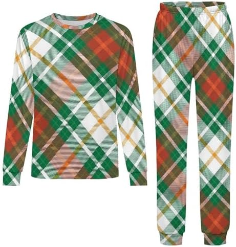 Comfy Kids Sleep Set - Soft Plaid Pants Shirts for Boys Girls