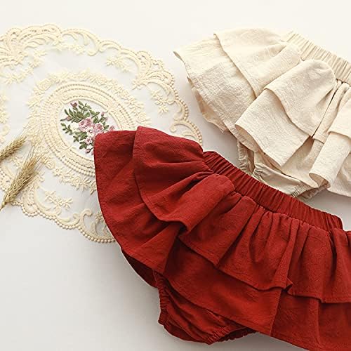 Cotton Stretchy Baby Gender-Neutral Ruffle Shorts Bloomers Basic