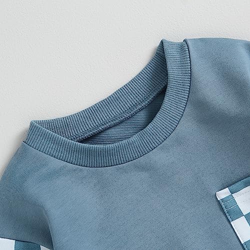 GuliriFei Toddler Boy Girl Checkers Sweater Joggers Set