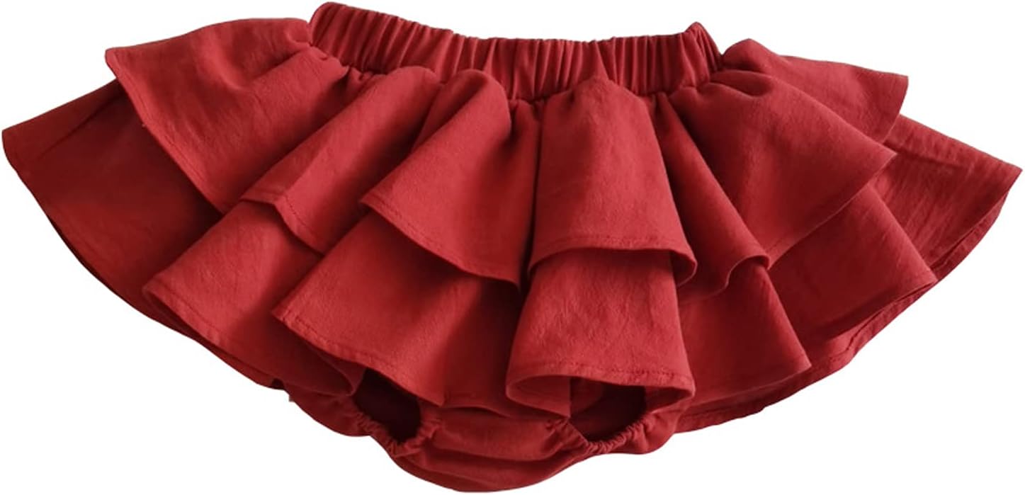 Cotton Stretchy Baby Gender-Neutral Ruffle Shorts Bloomers Basic