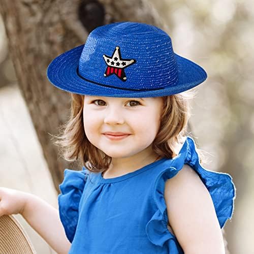 Casual Straw Headband with Straw Charm for Boys Girls Kids Sun Protection