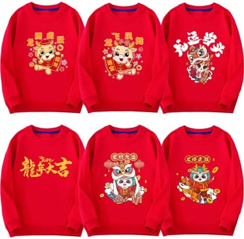 Childrens Spring Festival Red Hoodie