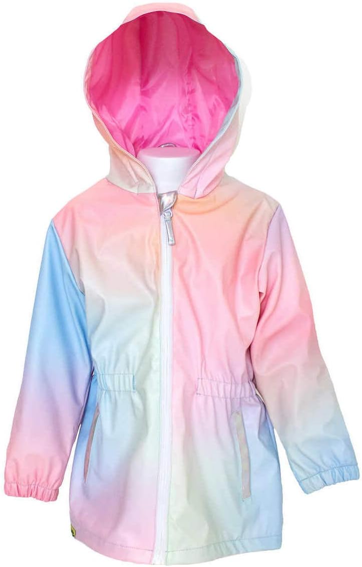 Perfect Girls Ombre Rainbow Rain Coat Iridescent by Western Chief US Made