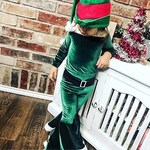 EnJoCho Toddler Christmas Outfit Set Pjs HATS