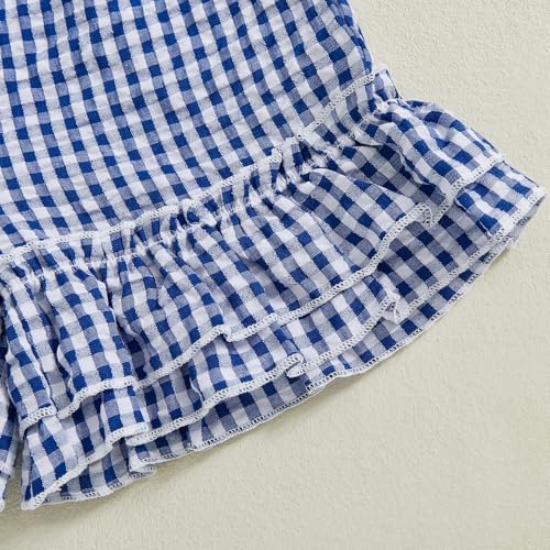 Perfect for Babies Plaid Ruffle Shorts for Toddlers