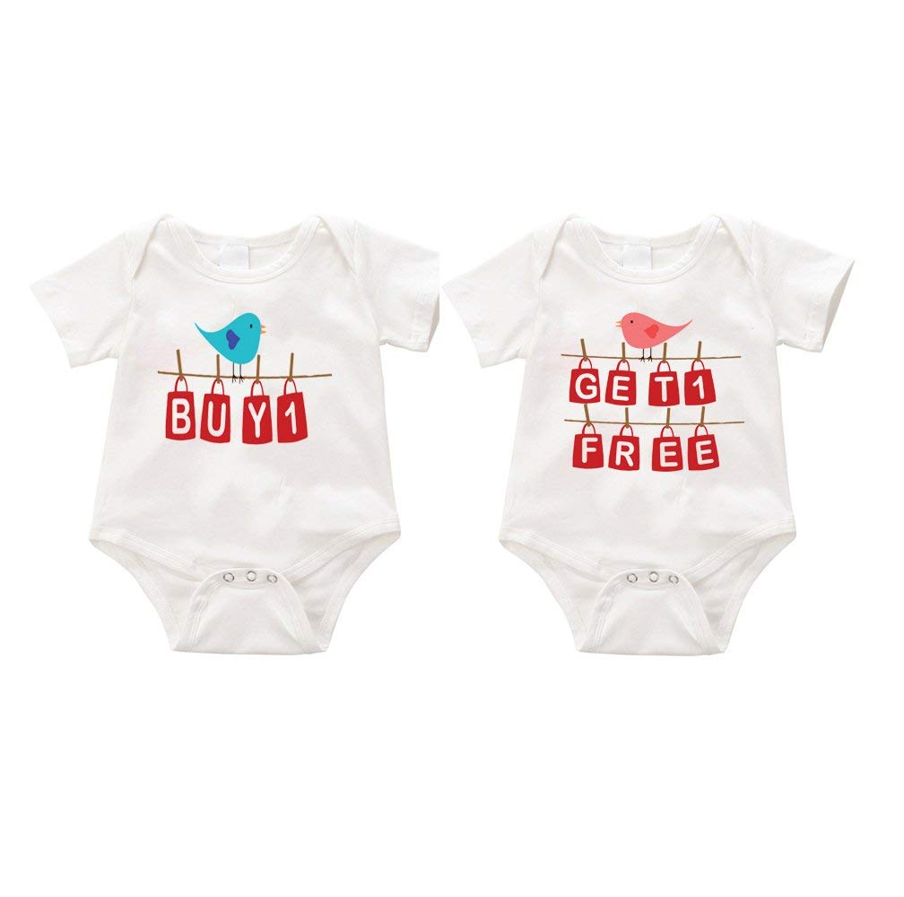 Handmade Baby Dual Twins Romper Set FAAComfort Style Best Give US Today