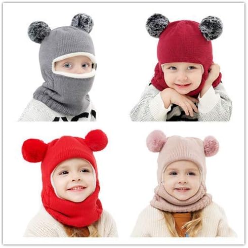 GZMM Baby Winter Hat Scarf Set - Cozy Coats for Toddler Girls