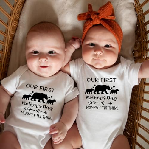Matching Mommy Me Bodysuits for Twins