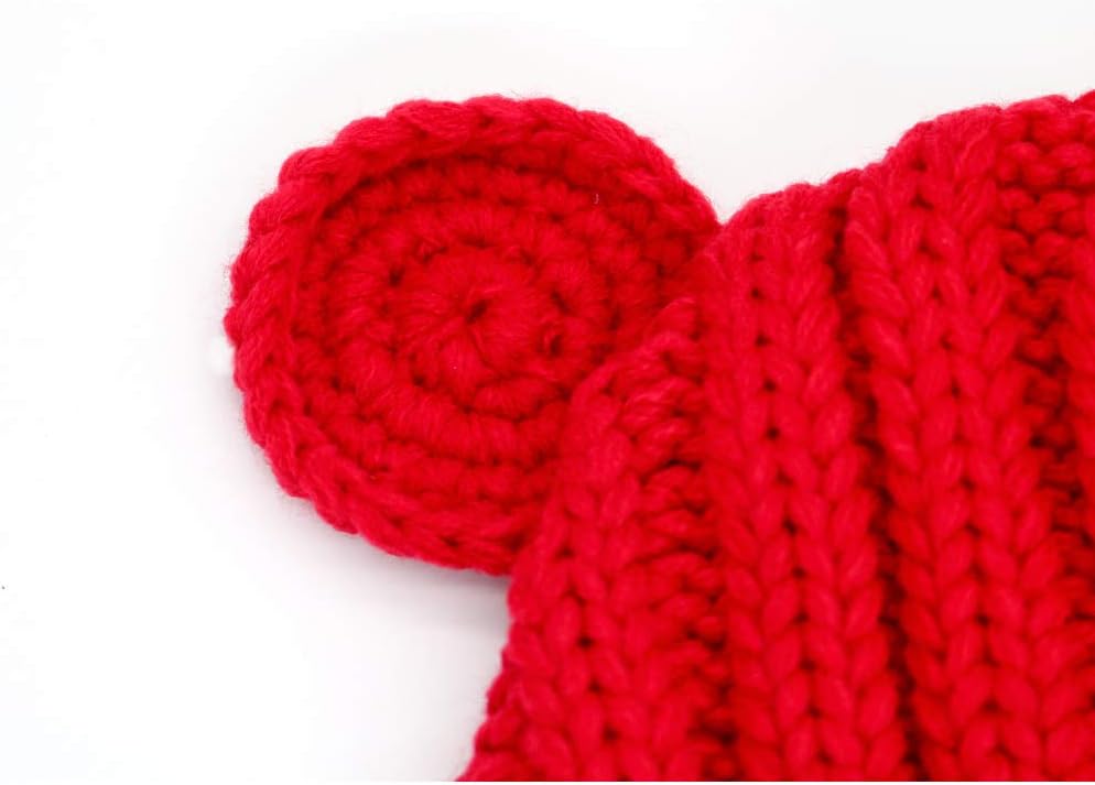 IMLECK Baby Pure Color Hand-Knit Knit Hat