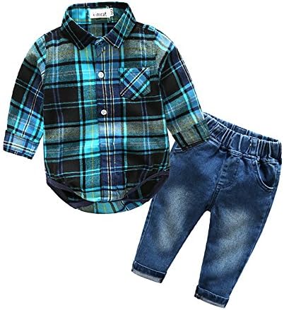 Kimocat Baby Boys Denim Set - Versatile and Comfortable