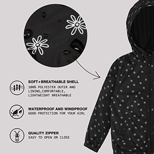 SUNDAY ROSE Boys Girls Rain Jackets Lightweight Waterproof Windbreakers for Kids