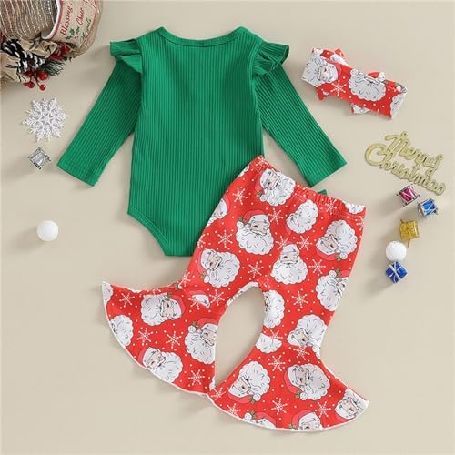 Baby Christmas Romper Suit AllureStyle Christmas Outfit for Girls