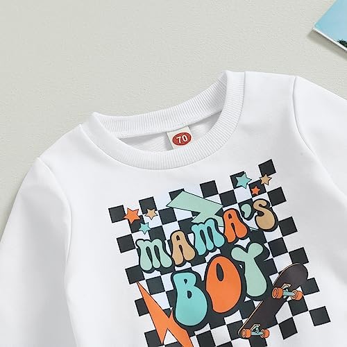 Stylish printed sweatshirt set from Karwuiio for baby boys and girls