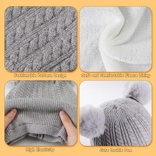 HAITHO Baby Winter Hat Scarf Set