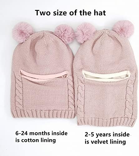 GZMM Baby Winter Hat Scarf Set - Cozy Coats for Toddler Girls