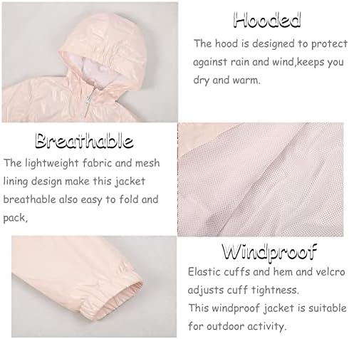 SNOW DIBS Girls Waterproof Rain Jacket