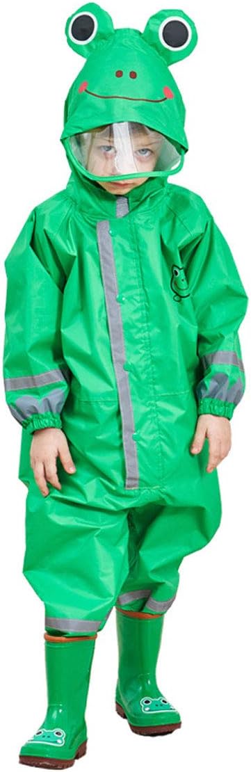 Durable Fun Rainsuit for Kids Waterproof Reflective Outdoor Rain Coat