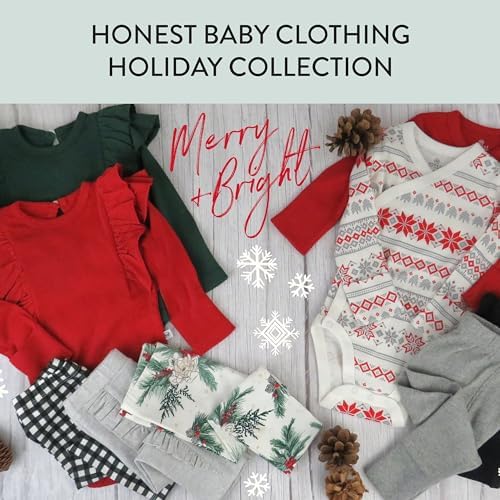 HonestBaby 3-Pack Organic Cotton Footed Pants for Baby