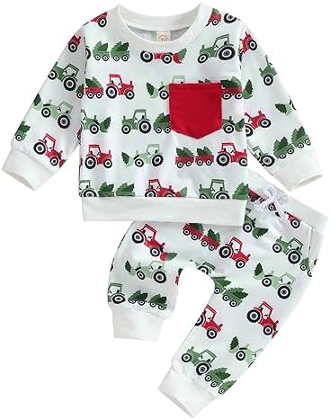 FIOMVA Chamoma Print First Christmas Outfit