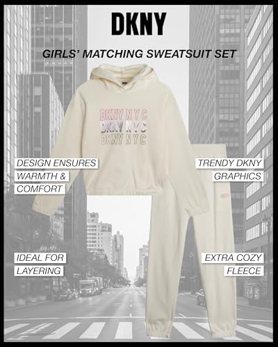 DKNY Girls Fleece Set Cozy Matching
