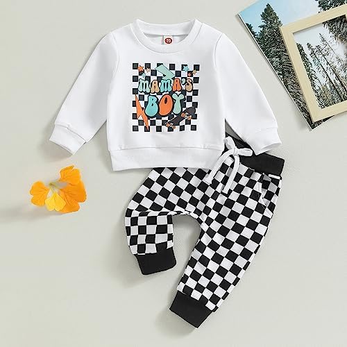 Stylish printed sweatshirt set from Karwuiio for baby boys and girls
